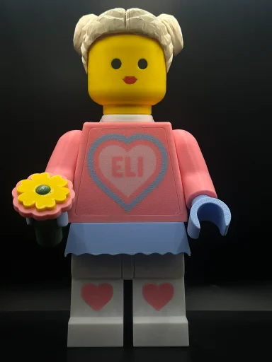 girl with flower
