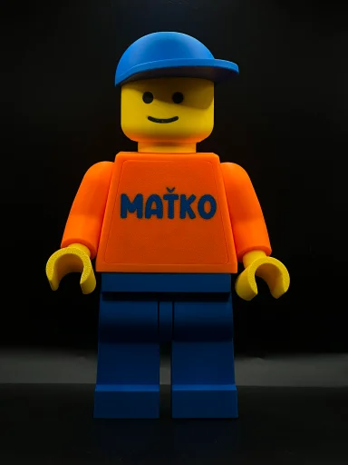 panacik klasik s menom oranzovy