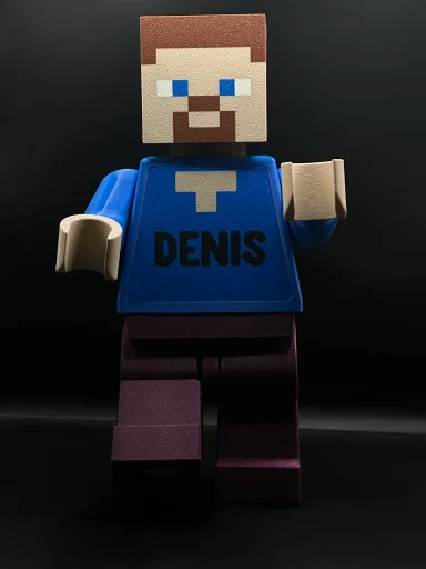 steve minecraft blue